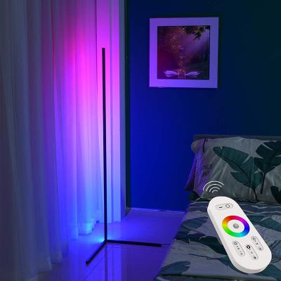 China 358 Dimmable LEONC RGB Color Changing Modern LED Floor Lamps Wholesale Nordic Minimalist Luxury Designer Standing Lamp from China for sale