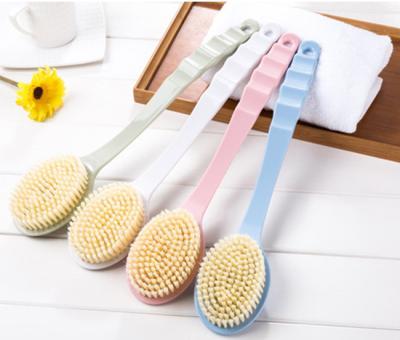 China Massaging 2018 Long Handle Shower Back Scrubber Soap DipensingBath Brush for sale