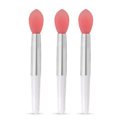 China Lipstick Brush 2021 In Stock Wholesale Mini Silicone Tip Lip Gloss Applicator Lip Brush For Sale for sale