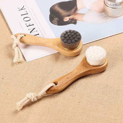 China Soft Fur Facial Cleansing Plastic Brush With Long Handle MM for sale