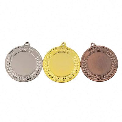 China All over the world main factory product simple design attractive price zinc alloy silver medal for sale