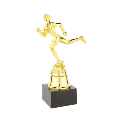 China All Over The World Factory Supply Custom Design Delicate Plastic Running Man Trophy for sale