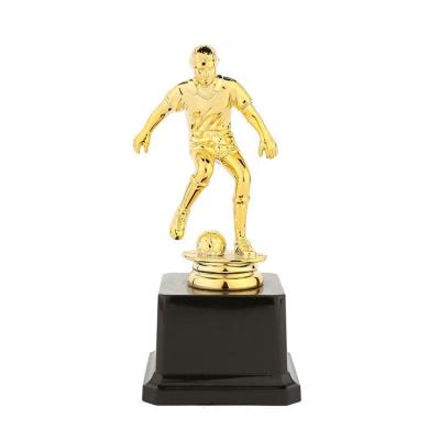 China All over the world most popular unique design ready stock 3d plastic soccer trophy for sale