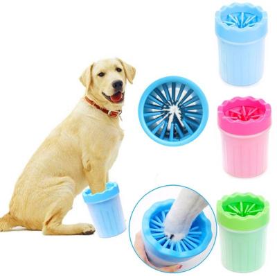 China Sustainable Pet Care Products Dog Foot Wash Cup Portable Dog Paw Washer for sale