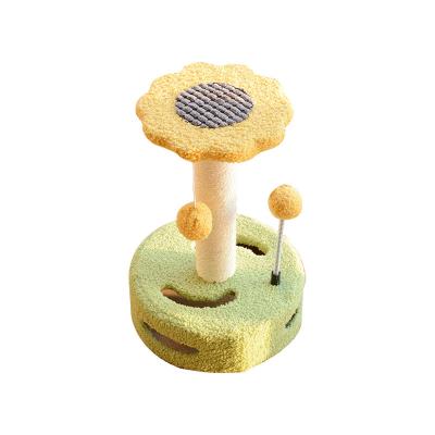 China High Quality Sisal Viable Cat Scratcher With Ball Cat Play Ball With Scratches Cat Tree for sale