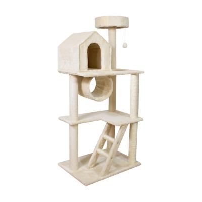 China Multifunctional Viable Cat Tree Four Seasons Can Be Used In Cat House Wooden Cat Frame for sale