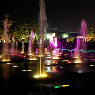 China Modern Water Show Fountain Project Music Dancing Dry Fountain In Wide Place for sale