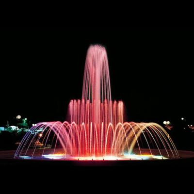 China Round Crown Water Fountain Factory Supply Ornaments Fountain Water Fountains Combined Music Colorful Garden Custom Design for sale