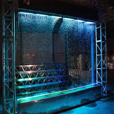 China Modern Dynamic Digital Indoor Water Fountain Art Curtain Water Drop Artificial Wedding for sale