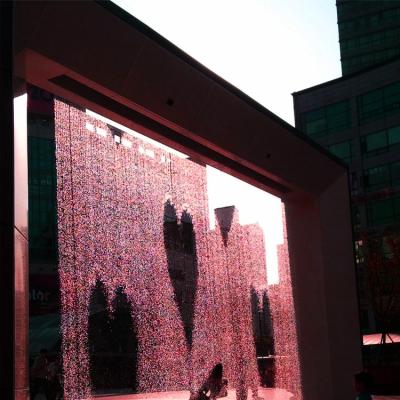 China Pizza House Water Curtain Decorative Programmable Indoor Digital Water Curtain Colorful Price for sale