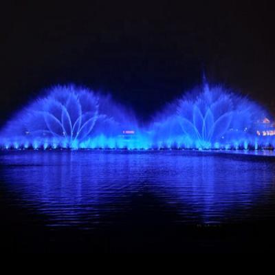 China Fountain system 3d hologram water show modern dancing water fountain with led for sale