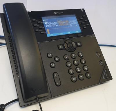 China Used Polycom VVX450 Line 12 IP Desk Phone, Without Handset, Without VVX450 Stand for sale