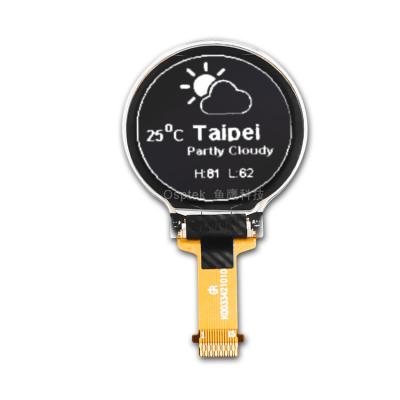 China 0.75 inch 128x128 I2c white color oled interface round 0.75 inch OLED display screen for sale