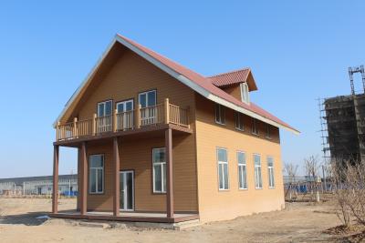 China WPC Ecology Prefab Villa With Light Gauge Frame , Wood Plastic Composite Material for sale