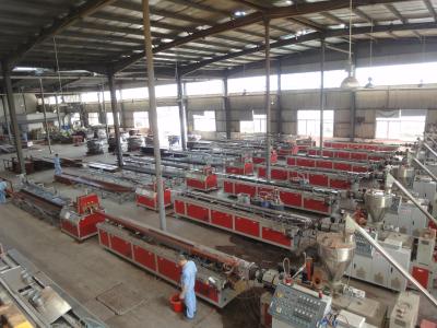 China High Efficiency WPC Production Line / WPC Profile Single Screw Extruder for sale