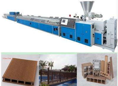 China Wood Plastic Composite Machine With Spring Feeder , WPC Extrusion Machine for sale