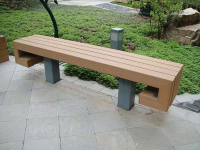 China Outdoor Furniture Park Recyclable Wood Plastic Composite Bench for sale