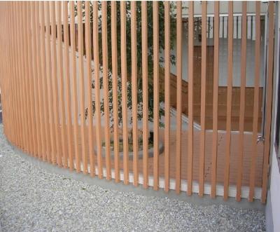 China Thin WPC Garage composite fencing panels and Colum Ornament Wall Cladding Gates for sale