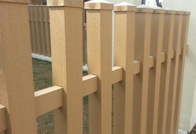 China 89x89 composite fence posts and edging for backyards patio and gazebo for sale