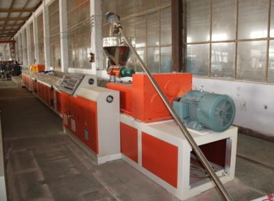 China Conical Twin Screw WPC Extrusion Machinery For Ceiling And Deck / WPC Extruder for sale