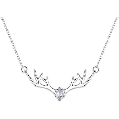 China Fashion Simple Temperament Has You Completely Antler Elk Necklace Jewelry for sale