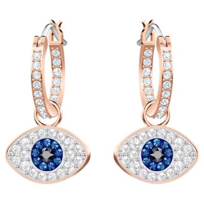 China FASHIONABLE Token Eye Earrings Devil Blue Crystal Multicolor Pink Gold Earring for sale