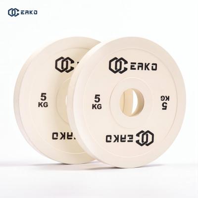 China Eako Universal Sports Fitness Equipment Barbell Weightlifting Change Plates 5kg Weight Change Plates for sale