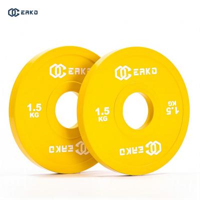 China Eako Universal Sports Fitness Equipment Barbell Weightlifting Change Plates 1.5kg Weight Change Plates for sale