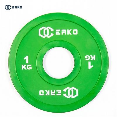 China Eako Universal Sports Fitness Equipment Barbell Weightlifting Change Plates 1kg Weight Change Plates for sale