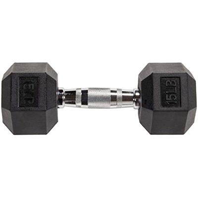 China Eako Sports Eco - Friendly Rubber Coated Steel Weights In Pounds Hexagon Dumbbells Sets 40kg for sale