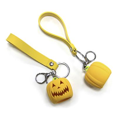 China Custom Soft Plastic Gift OEM PVC 3D Festival Style Easter Pumpkin Key Chain / Keyring For Bag Decoration for sale