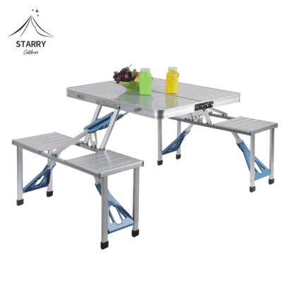 China Modern high quality portable lightweight folding table and chair for camping with low price for sale