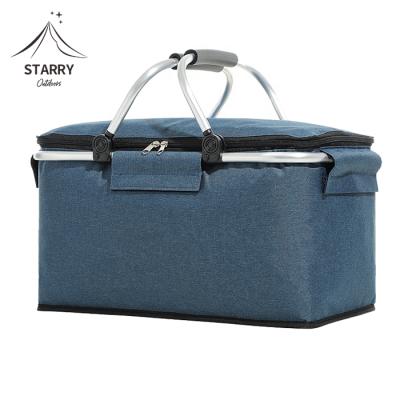 China Multifunctional Waterproof Portable Cooler Bag Food Cooler Bag BBQ Picnic Camping Lunch Bag for sale