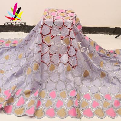 China French Lace Fabric 2020 African High Quality Nigerian Embroidery Cotton Fabric Viable Bazin Brode French Lace Fabric for sale