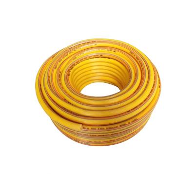 China Hot Sale Abrasion Resistant Yellow PVC Pump Hose8.5mm Braided PVC Spray Hose for sale