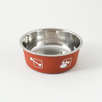 China Very Nice Durable High Quality Wear Resistance Double Layer Stainless Steel Food Bowl Cat for sale