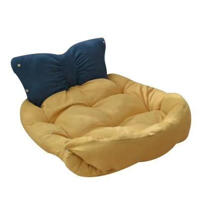 China Multifunctional Cute Shape PP Cotton Cat Cave Bed Very Nice Comfortable Fabric Viable for sale