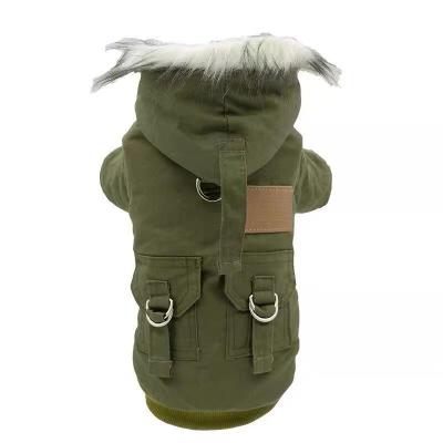 China Fleece dog clothing coat is suitable for medium and small dogs warm mountaineering clothes for sale