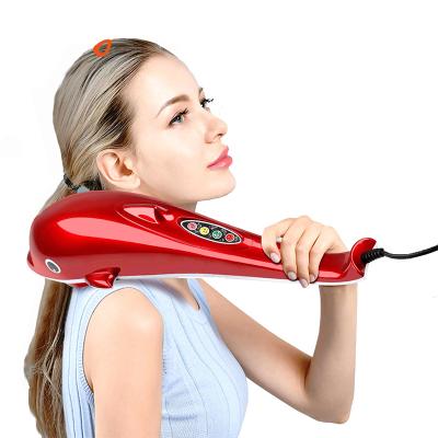 China Full Body Electric Infrared Hammer Massager Handheld Back Heat Percussion Heat Massager with USB Recharge for sale