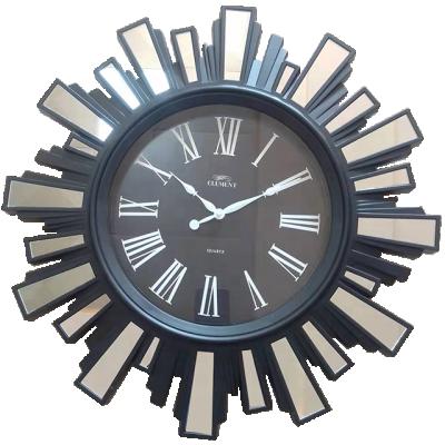 China 20 inch 3d mirror clock sticker industrial digital luxury mirror clock for decorative for sale