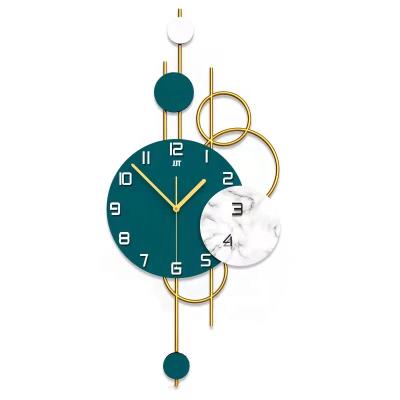 China New Arrivals Nordic Modern Antique Silent Metal Analog Quartz Wall Clock Brand Style Iron Wall Clock Manufacturers Great For Home Decorative for sale