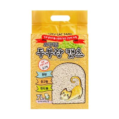 China Can be flushed into toilet best seller KOREA VACUUM cat litter factory direct sells 100% NATURAL for sale