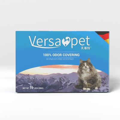 China Versapet 4.55kg 10L Ultra Fast Absorbent Non-Toxic Broken Bentonite Cat Litter More Sanitary Viable Best Price Chipboard Granules for sale