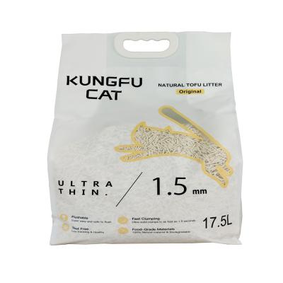 China Viable Effective Pet Milk Friendly Scent 6.5kg 17.5L Kungfu Cat Clumping Odor-Controlling Cat Litter 14lb for sale