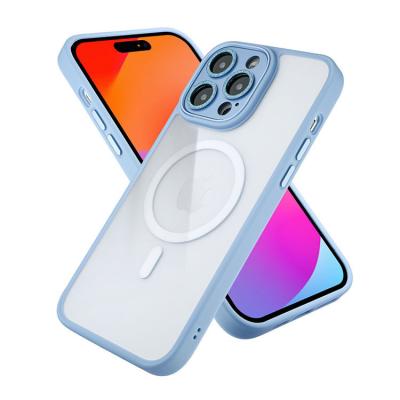 China Luxury Premium Shockproof Shockproof Metal Ring Lens Diamond Lens PC PC TPU Clear Phone Case For iPhone With Wireless Charger for sale