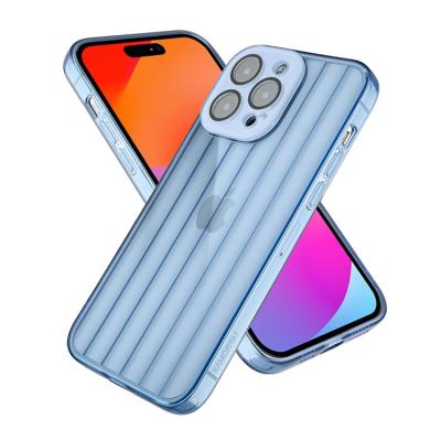 China Shockproof Glossy 3D Wave Ride Clear Shockproof TPU Phone Case For iPhone 13 14 With Acrylic Full Camera Protection for sale