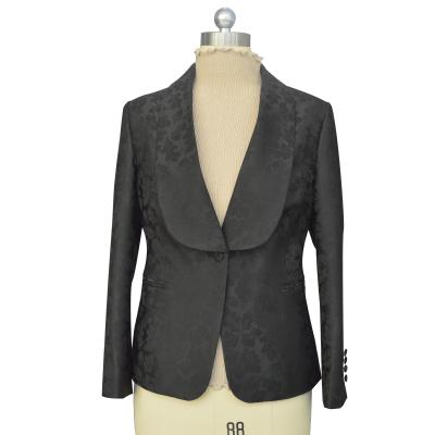 China Latest Women's Anti Shrink Blazer New Arrival Coat Pant Designs Black Blazer Women Tuxedo Suits for sale