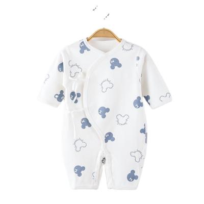 China Baby Newborn Romper Cotton Romper Infant Cotton Cardigan Jumpsuit for sale