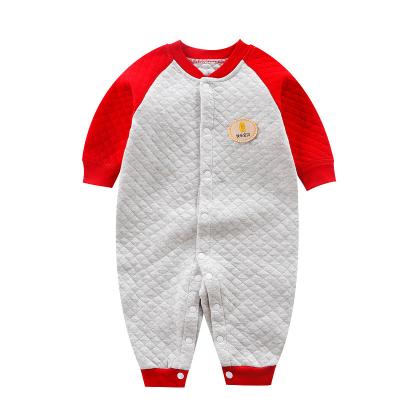 China Cotton Boys Girls Winter Romper Sandwich Thermal One-Piece Clothes Newborn Baby Clothes Kids Clothes Romper for sale