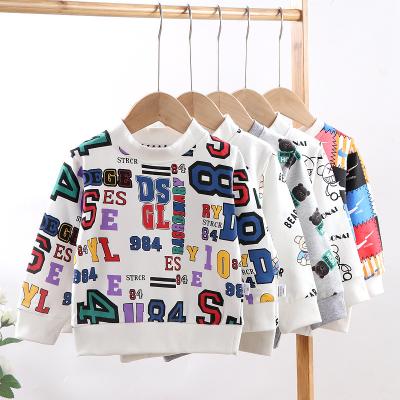 China 2022 Anti-wrinkle Children's Fashion Sweater Cotton Long Sleeve T-shirt Baby Jumper Top for sale